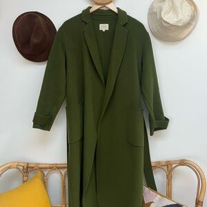 Sezane Mederick Coat Garden Green - Size 2